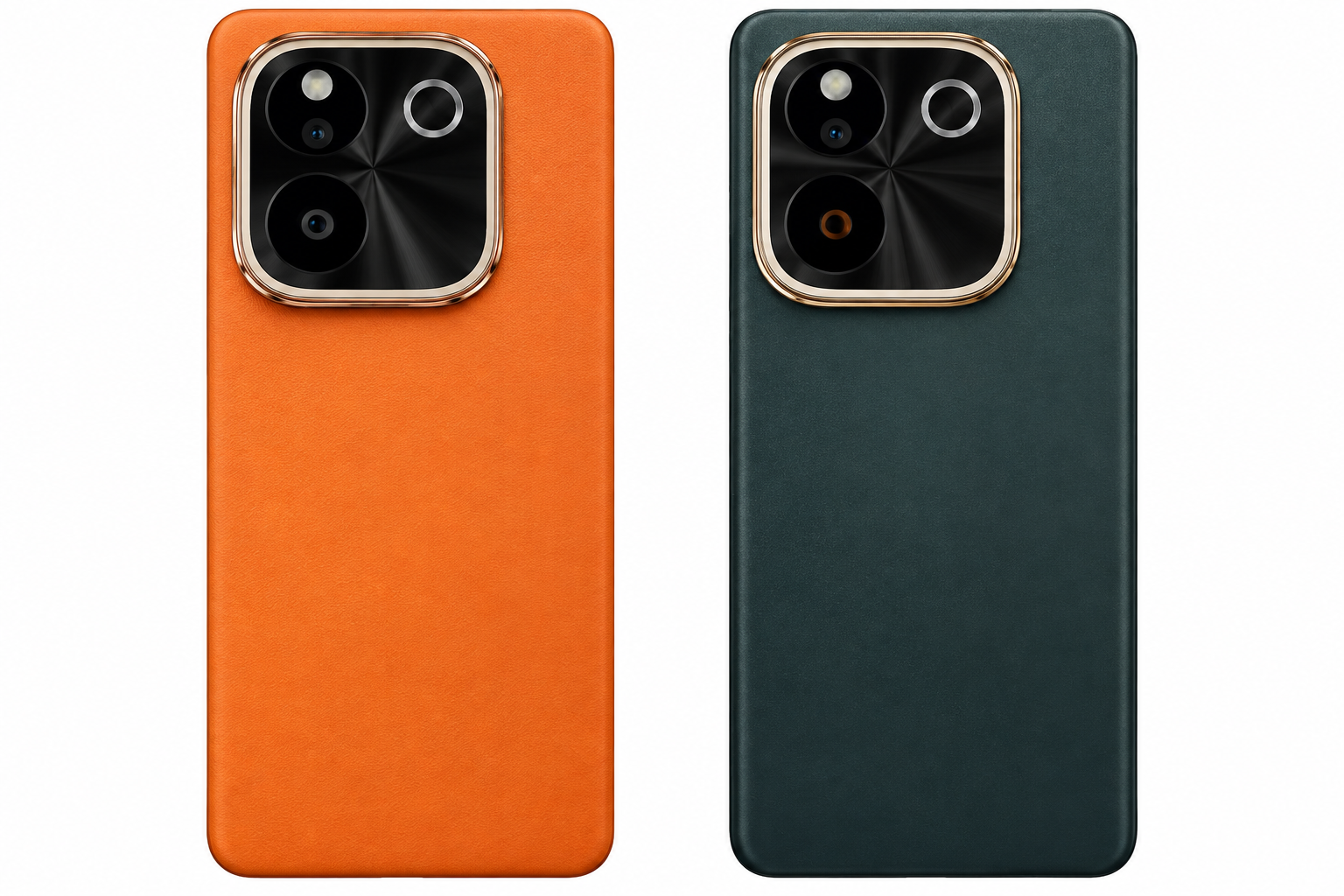 Compatible Replacement for Vivo T3 Pro Back Panel – Black & Orange